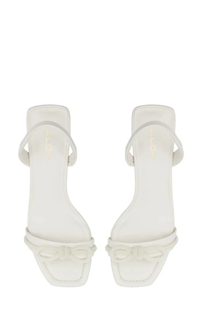 Shop Aldo Cindie Slingback Sandal In White