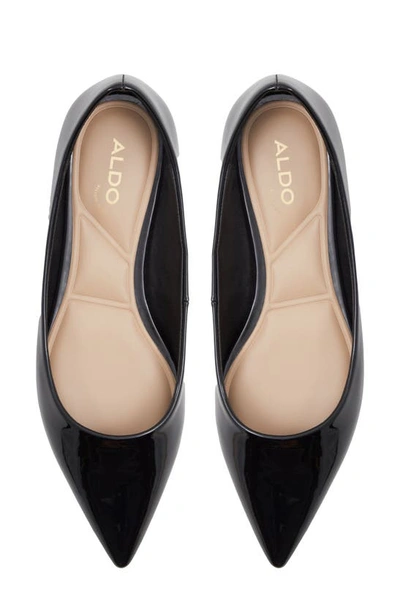 Shop Aldo Stessy Pointed Toe Flat In Black