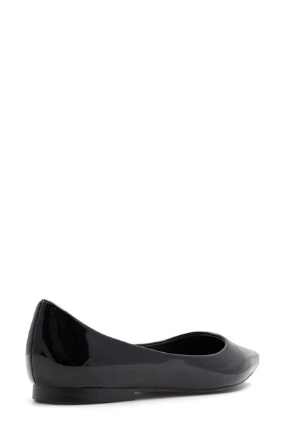 Shop Aldo Stessy Pointed Toe Flat In Black