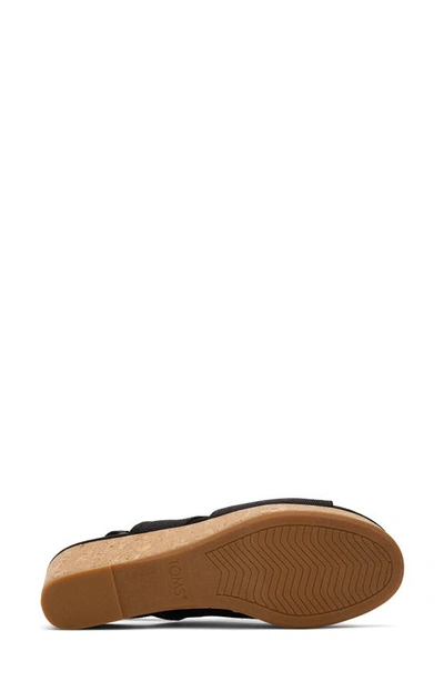Toms Claudi Platform Wedge Sandal In Black