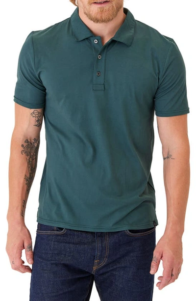 Shop Threads 4 Thought Henrique Luxe Jersey Polo In Seagrass