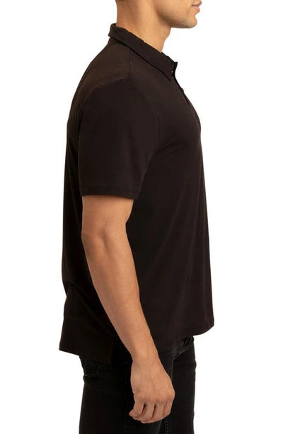 Threads 4 Thought Henrique Luxe Jersey Polo In Black