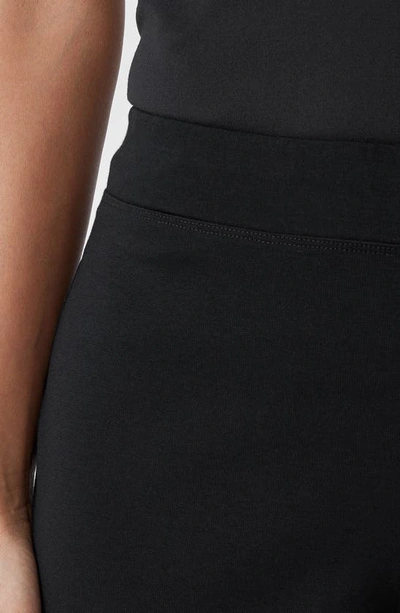 Eileen Fisher Organic Cotton Tapered Ankle Pants In Black