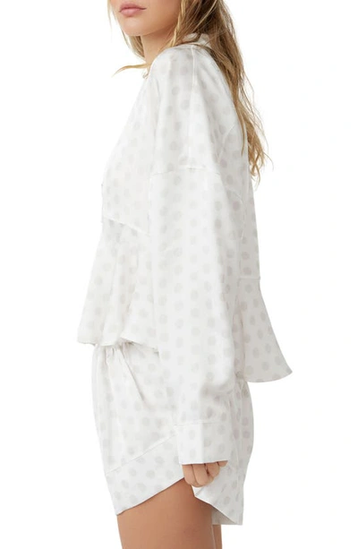 Free People Beauty Sleep Short Pajamas In Snow White Combo