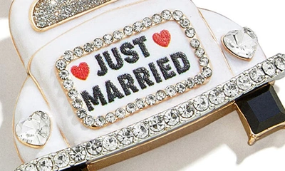 Baublebar Just Married Car Statement Earrings In White Multi