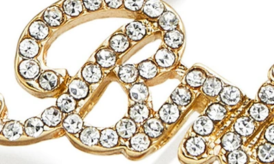 Baublebar Something Blue Pave Bride & Heart Stud Earrings In Gold Tone In Blue Multi