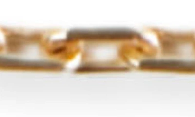 Shop Argento Vivo Sterling Silver Paper Clip Chain Bracelet In Gold