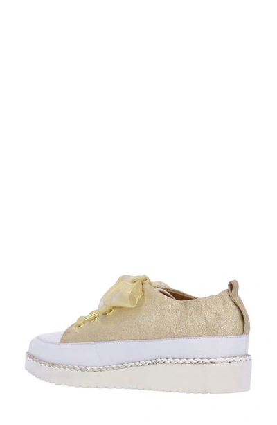 Shop L'amour Des Pieds Zaina Platform Sneaker In Gold