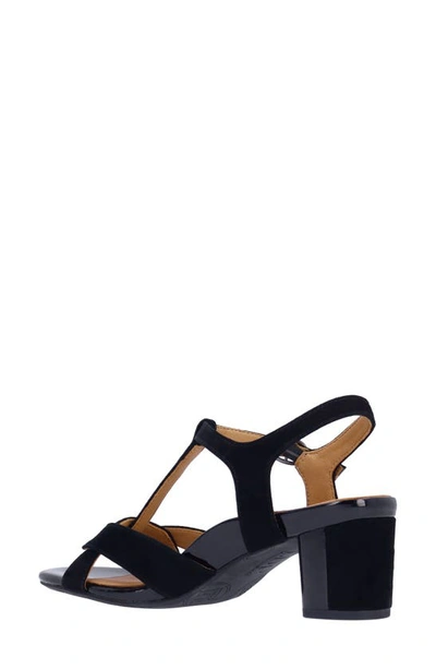 Shop L'amour Des Pieds Mabry T-strap Sandal In Black