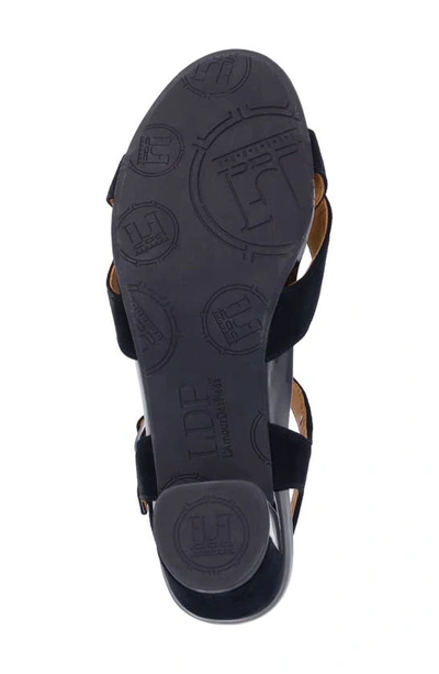 L'amour Des Pieds Mabry T-strap Sandal In Black