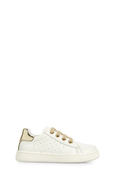 Shop Naturino Hasselt Zip Sneaker In White-platinum