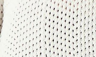 Shop Lk Bennett Ava Open Stitch Cotton Blend Cardigan In White