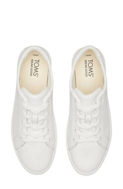 Toms Women's Alex Low Profile Lace Up Sneakers In White