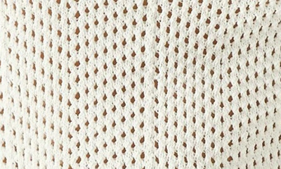 Shop Lk Bennett Ava Open Stitch Sleeveless Cotton Blend Sweater In White