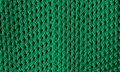 Shop Lk Bennett Nancy Open Stitch Polo Sweater In Eden Green