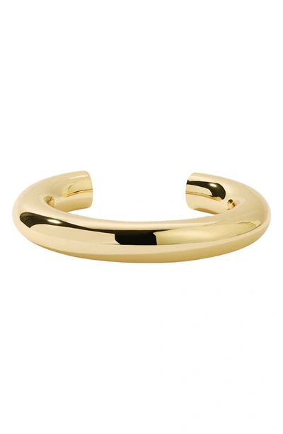 Shop Lili Claspe Sloane Large Cuff Bracelet In Gold