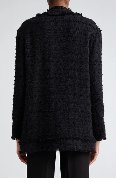 Dolce & Gabbana Single Breasted Rush Stitch Jacket In N0000nero