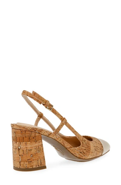 Anne Klein Brinlee Pointed Toe Pump In Natural Platinum Cork