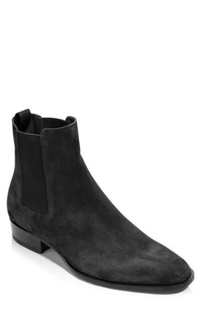 Shop To Boot New York Shawn Chelsea Boot In Black Suede