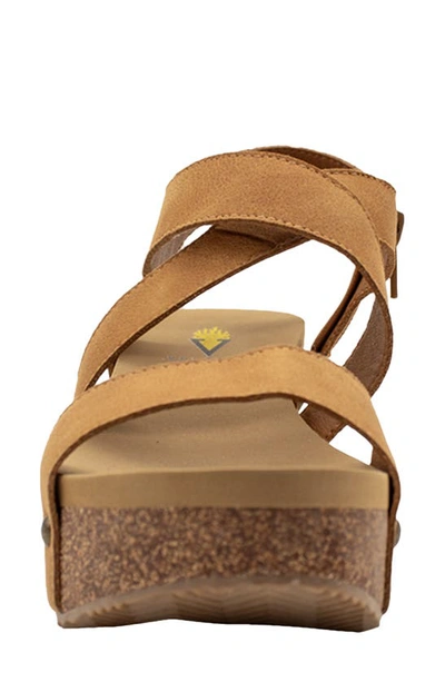 Shop Volatile Sunkissed Water Resistant Wedge Platform Sandal In Tan