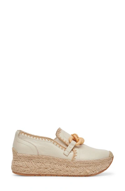 Shop Dolce Vita Jhenee Platform Slip-on Sneaker In Ivory Leather
