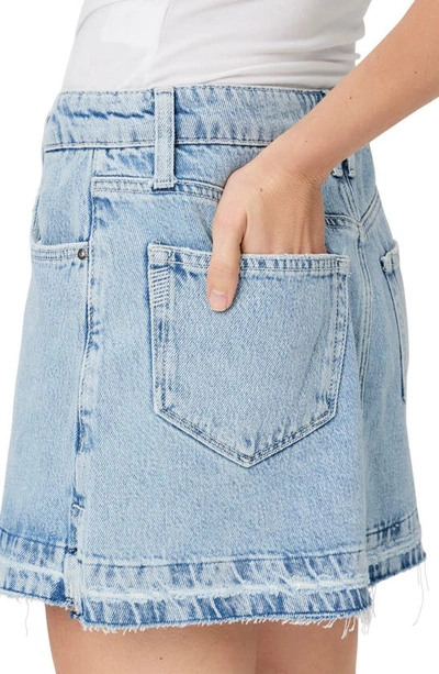 Paige Jessie Denim Miniskirt In Fifi Distressed
