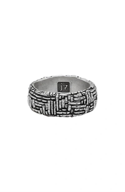 John Varvatos Artisan Sterling Silver Band Ring In Silver