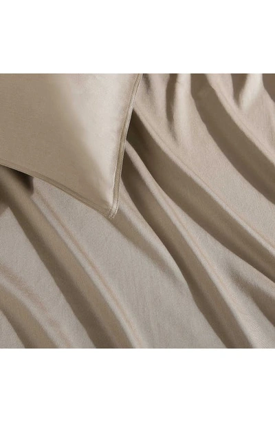 Calvin Klein Earth Collection Cotton Sateen 3 Piece Duvet Cover Set, Queen In Brown