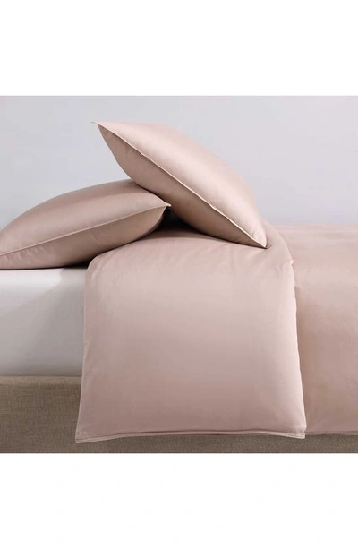 Calvin Klein Earth Collection Cotton Sateen 3 Piece Duvet Cover Set, Queen In Pink
