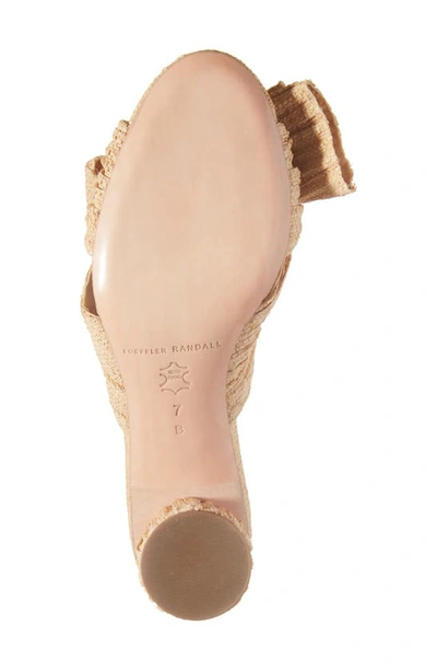 Loeffler Randall Emilia Pleated Bow Sandals In Natural