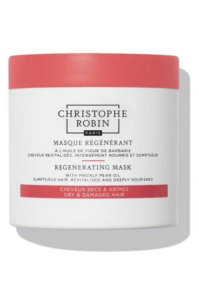 Shop Christophe Robin Regenerating Mask With Rare Prickly Pear Seed Oil, 8.44 oz In White/ Orange
