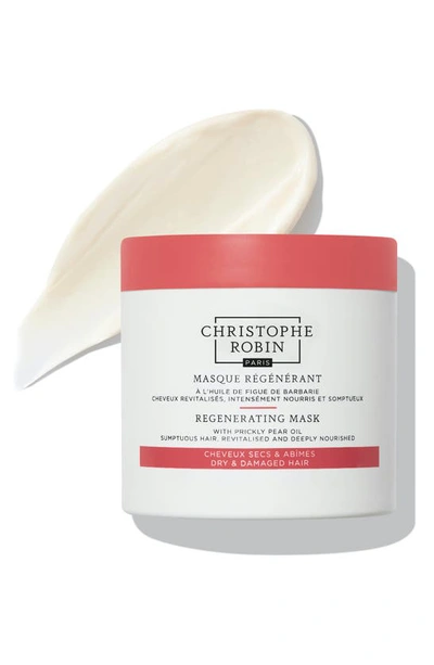 Shop Christophe Robin Regenerating Mask With Rare Prickly Pear Seed Oil, 2.5 oz In White/ Orange