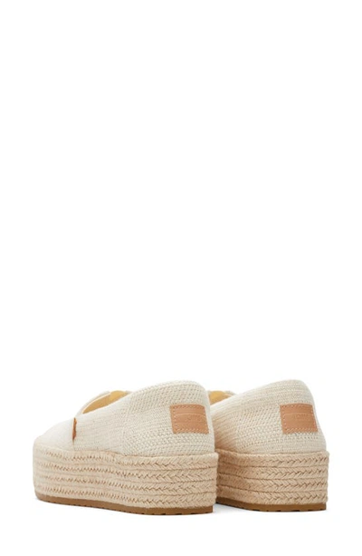 Toms Valcia Platform Espadrille In Natural