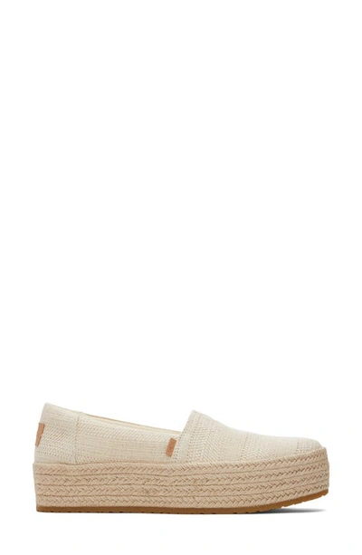 Toms Valcia Platform Espadrille In Natural
