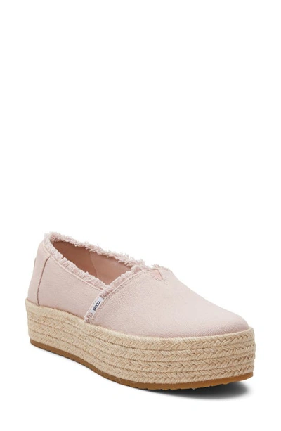 Toms Valcia Platform Espadrille In Pink