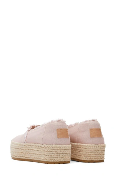 Shop Toms Valencia Platform Espadrille In Pink