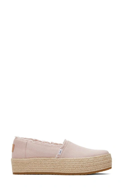 Shop Toms Valencia Platform Espadrille In Pink