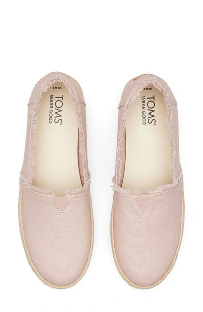 Shop Toms Valencia Platform Espadrille In Pink