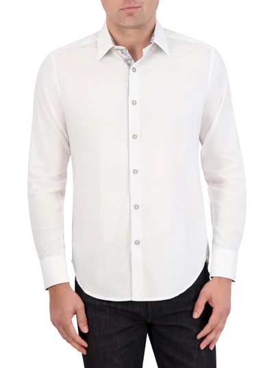 Shop Robert Graham Wayfarer Long Sleeve Button Down Shirt In White