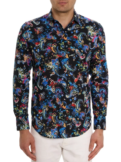 Shop Robert Graham Electric Reef Long Sleeve Button Down Shirt In Multi