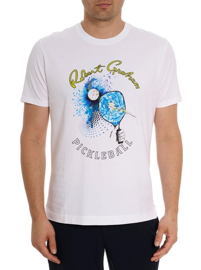 Shop Robert Graham Pickleball Slap T-shirt In White