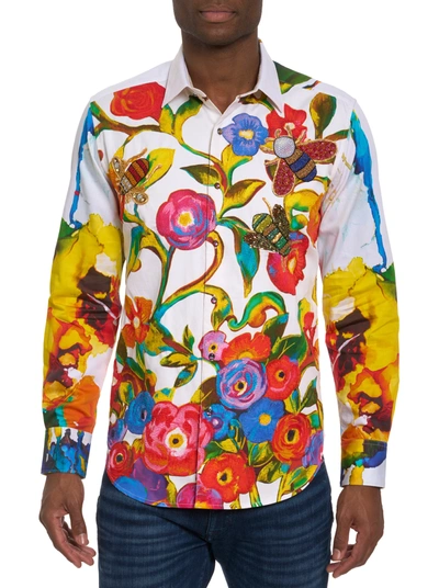 Shop Robert Graham Limited Edition The Begilded Long Sleeve Button Down Shirt In Multi