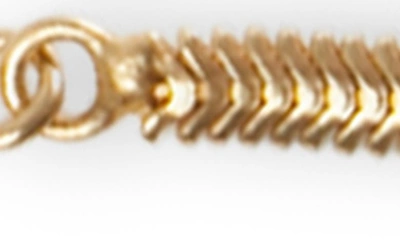 Shop Argento Vivo Sterling Silver Snake Chain Slider Bracelet In Gold