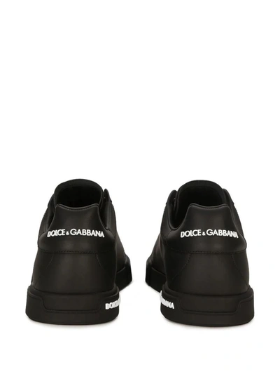 Shop Dolce & Gabbana Sneakers With Logo Application In Black