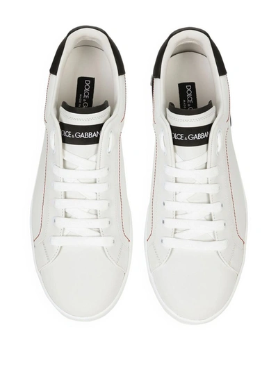 Shop Dolce & Gabbana Sneakers With Logo Application In White
