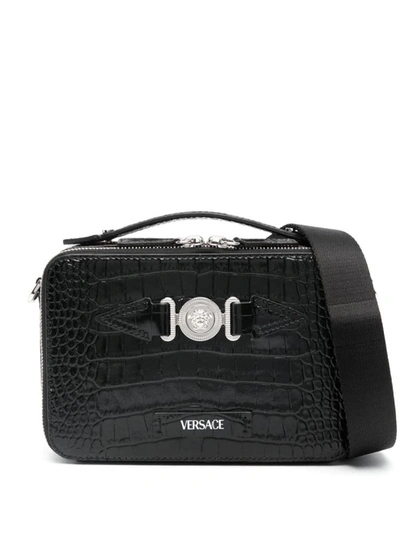 Shop Versace Bags.. In Black
