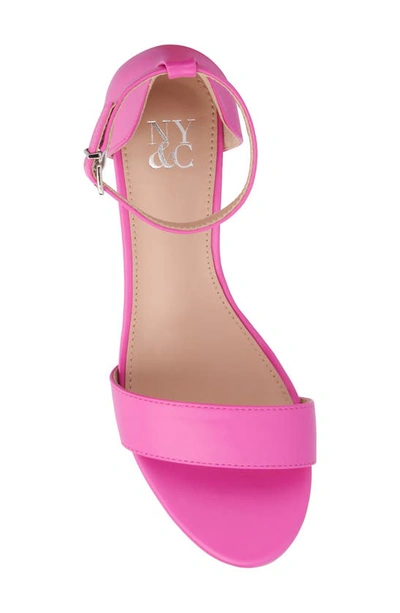 New York And Company Sharona Wedge Sandal In Vivid Berry
