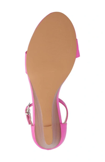 New York And Company Sharona Wedge Sandal In Vivid Berry
