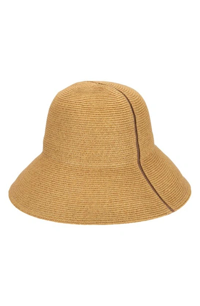 San Diego Hat Packable Straw Bucket Hat In Natural