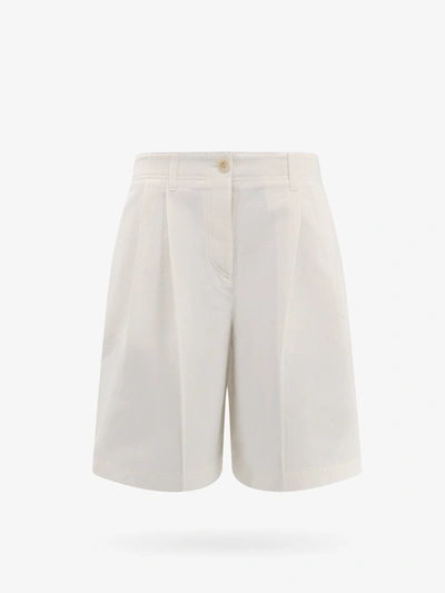 Shop Totême Bermuda Shorts In White